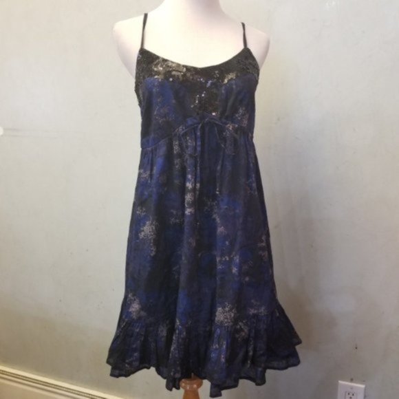 French Connection floral sequin dress size 2 (J17) - Picture 3 of 8